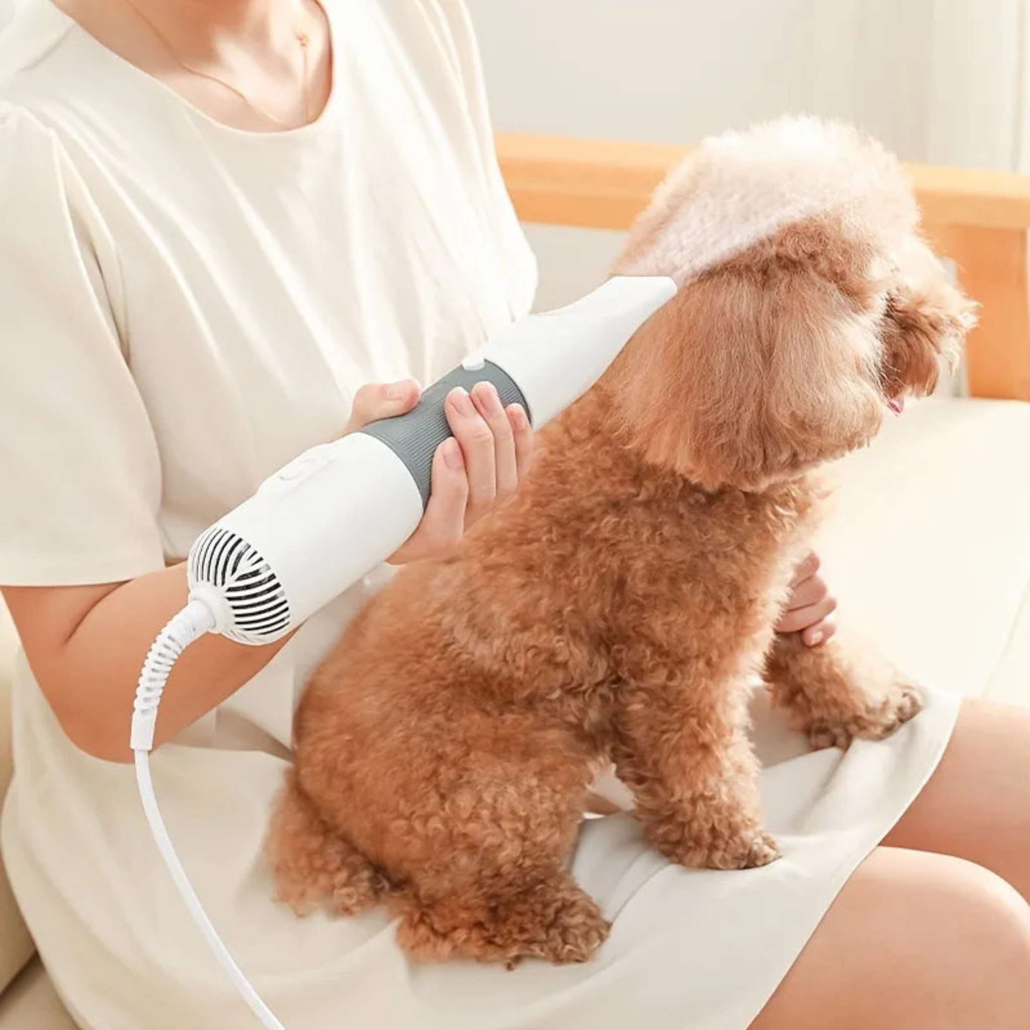 Pet Electric Grooming Brush – 20,000 RPM, Includes 2 Wind Heads