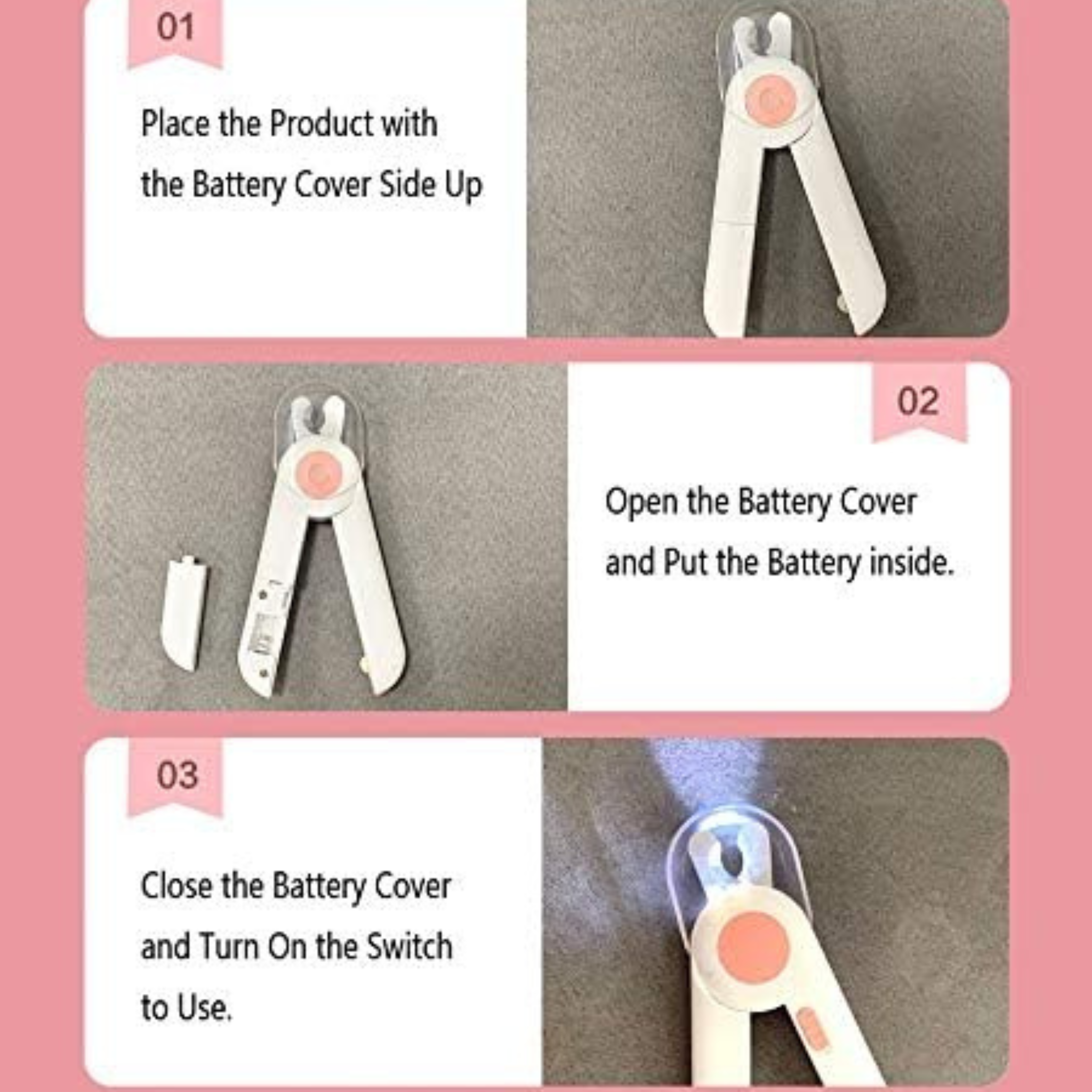 Pet Nail Clipper with Light – Ergonomic Grooming Tool