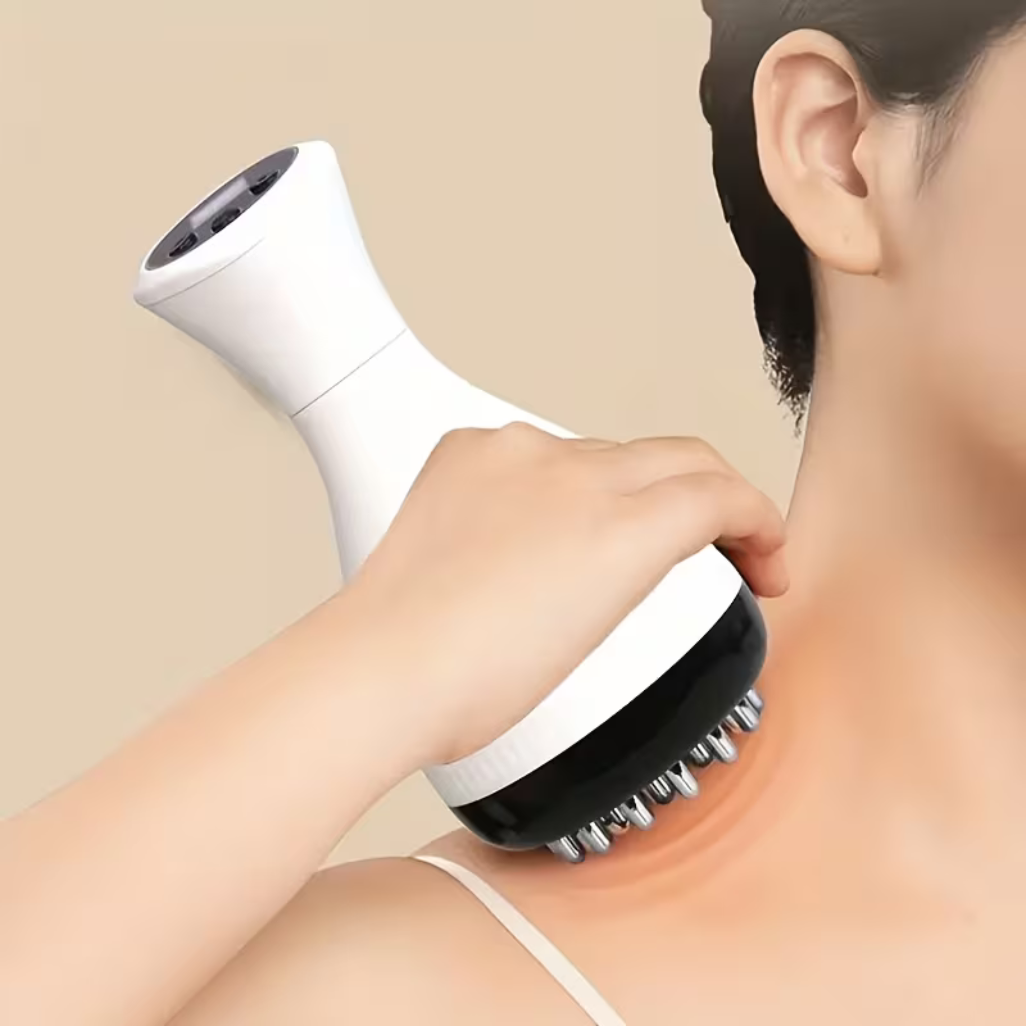 Mini Scraping Massager for Muscle Relief – Suction & Heat, On-the-Go