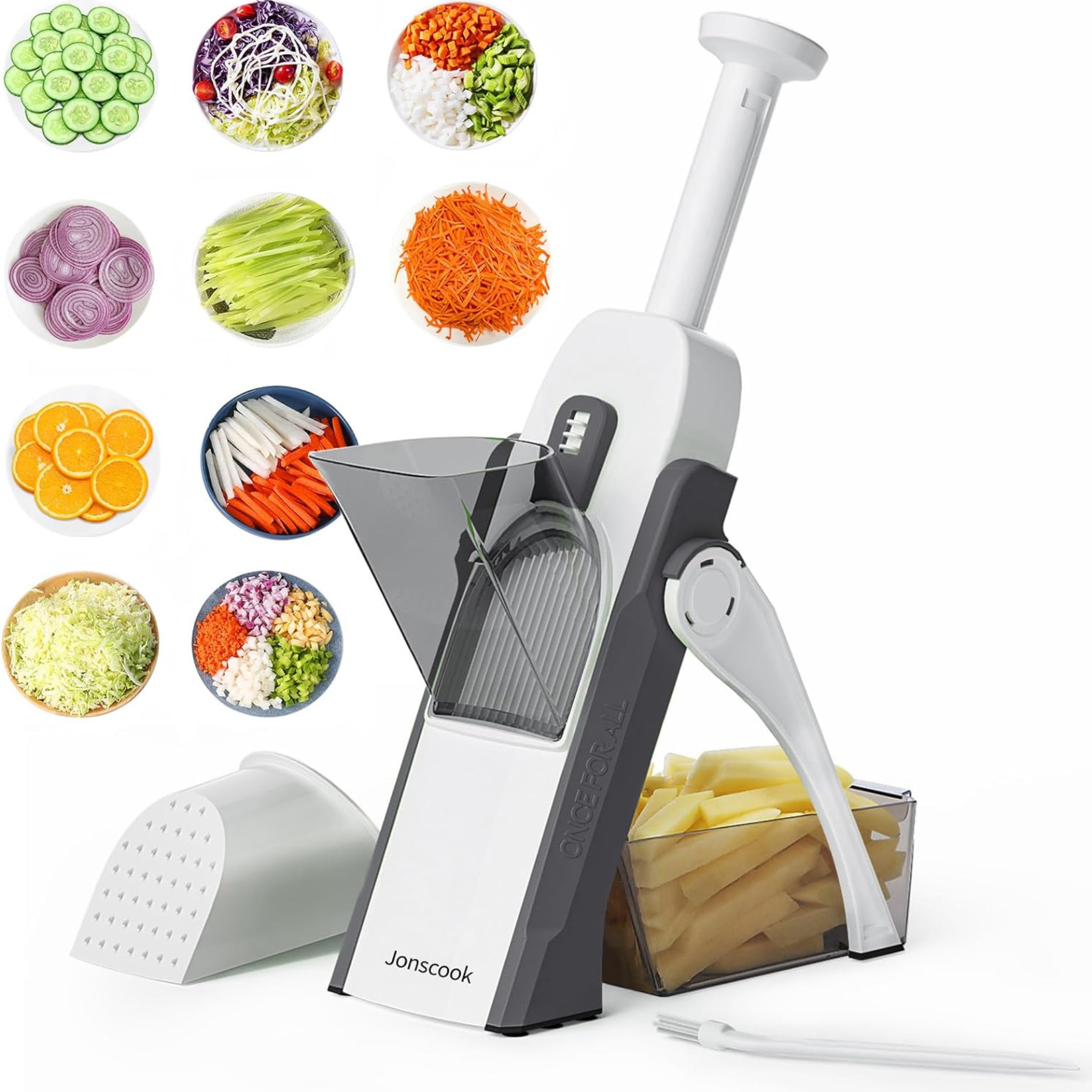 Multi-Purpose Vegetable Slicer – 4-in-1 Manual Cutter for Home Kitchen