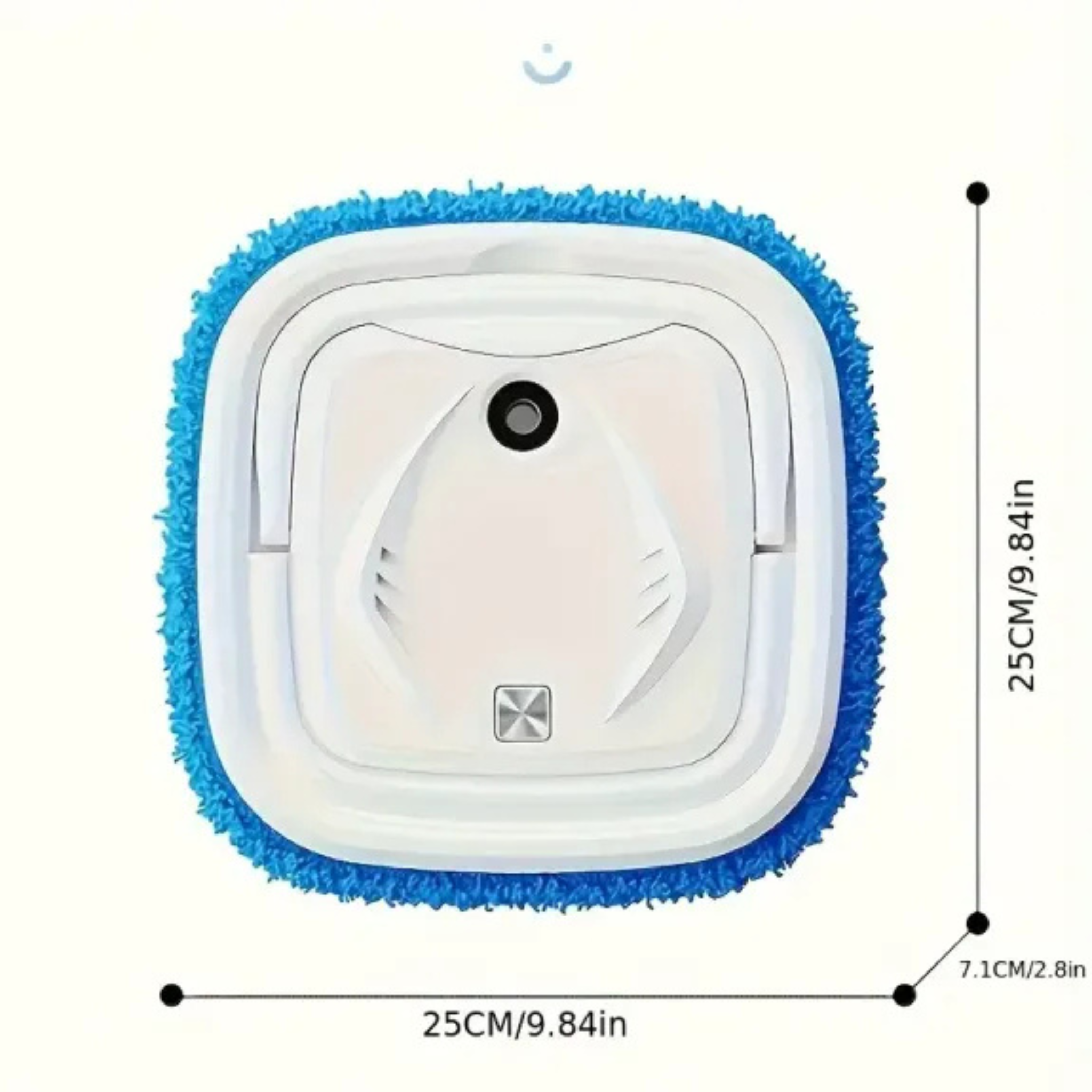 Automatic Robot Vacuum – 90 Min Runtime, USB Charging, Microfiber Wipes