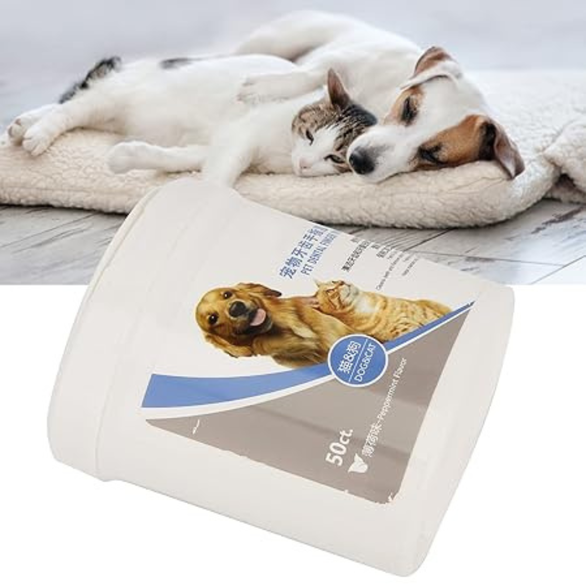 Pet Mouth Cleaning Wipes – 50 Pieces, Bad Breath Control