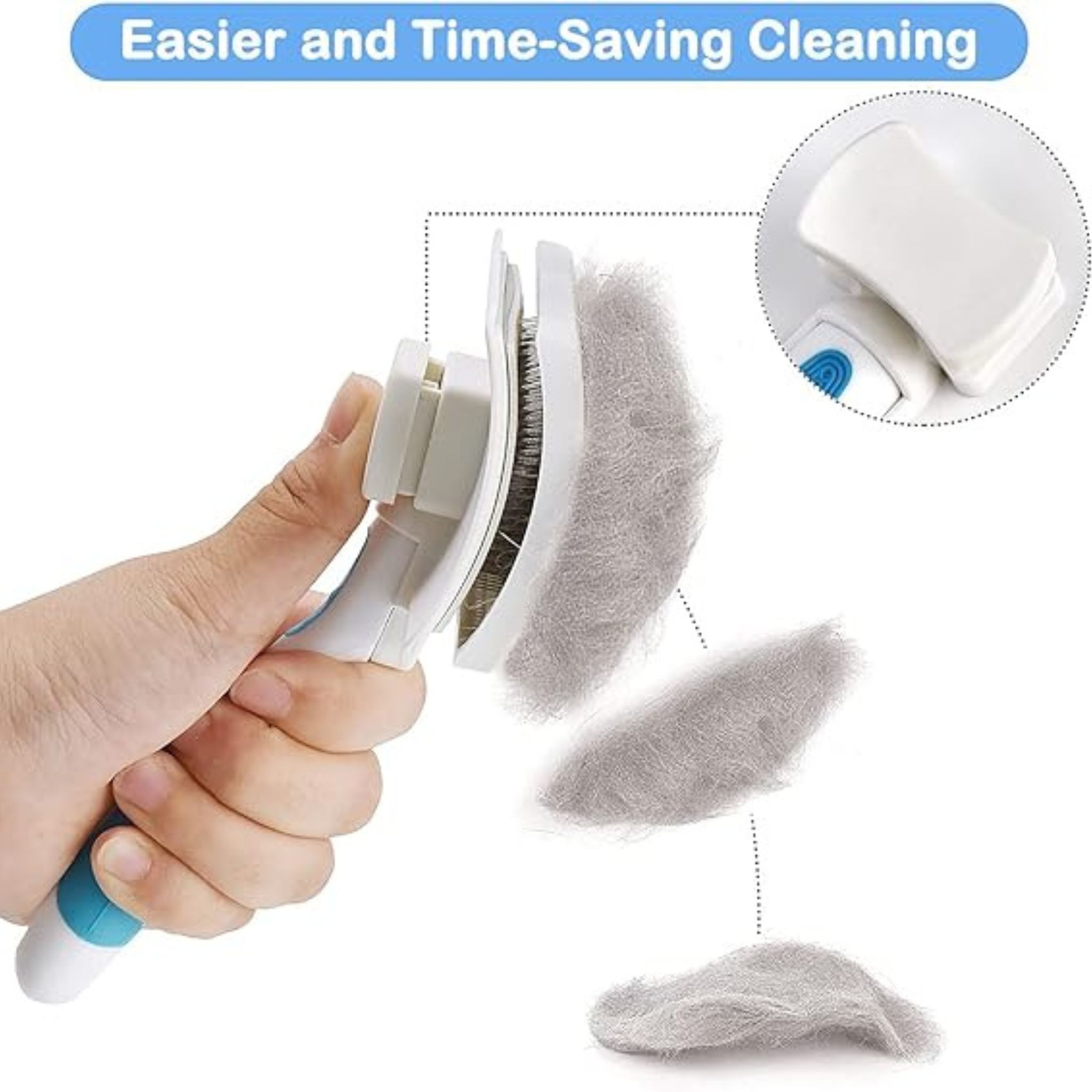 Pet Detangling Brush for Dogs – Stainless Steel Teeth