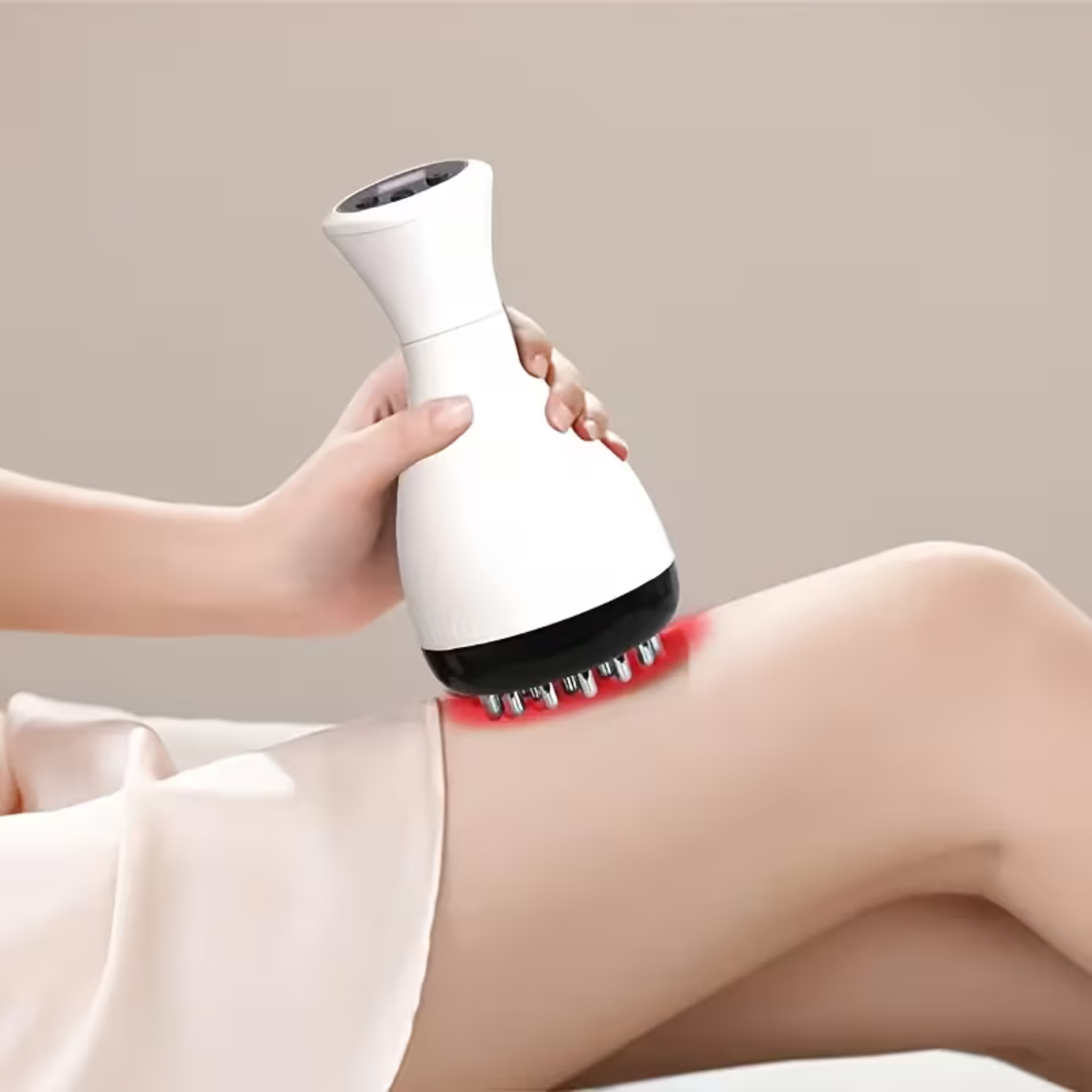 Mini Scraping Massager for Muscle Relief – Suction & Heat, On-the-Go